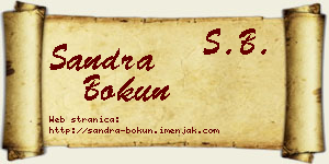 Sandra Bokun vizit kartica